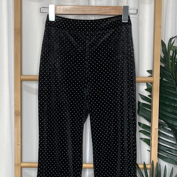 SOLD I.AM.GIA Black Velvet Studded Kelly Flare Pants XS - Picture 5 of 11